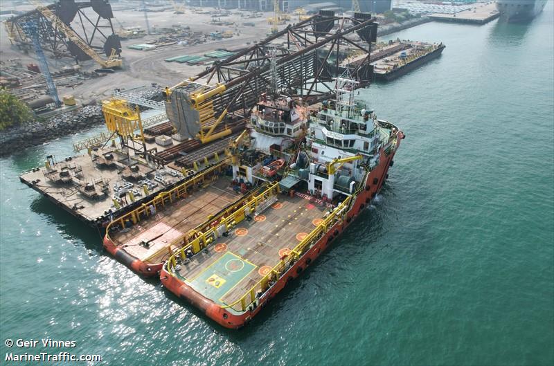 rawabi opal (Offshore Tug/Supply Ship) - IMO 9720641, MMSI 525401752, Call Sign YDVL2 under the flag of Indonesia
