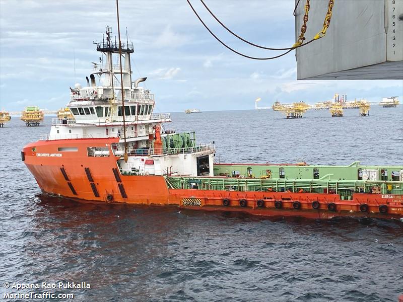 executive anthem (Offshore Tug/Supply Ship) - IMO 9764453, MMSI 563022100, Call Sign 9V3750 under the flag of Singapore