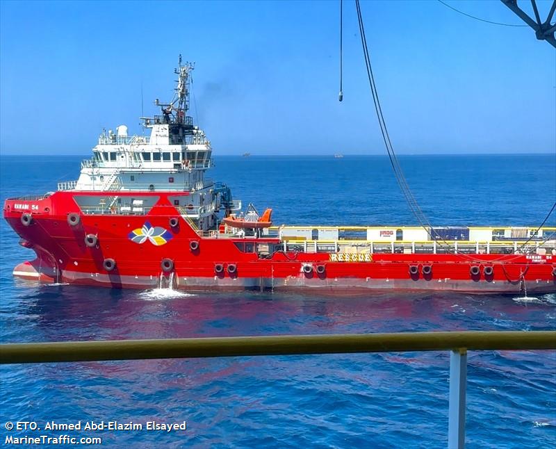 rawabi 54 (Offshore Tug/Supply Ship) - IMO 9775579, MMSI 572514220, Call Sign T2UF5 under the flag of Tuvalu