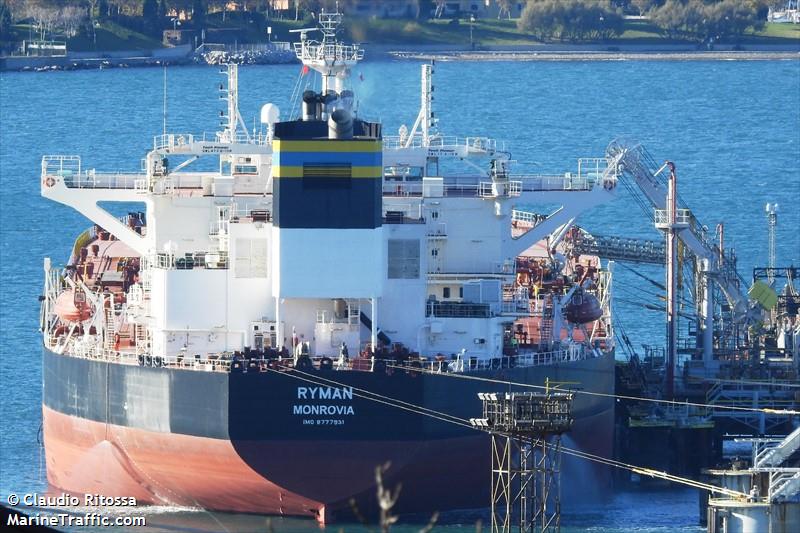 ryman (Crude Oil Tanker) - IMO 9777931, MMSI 636021729, Call Sign 5LFK6 under the flag of Liberia