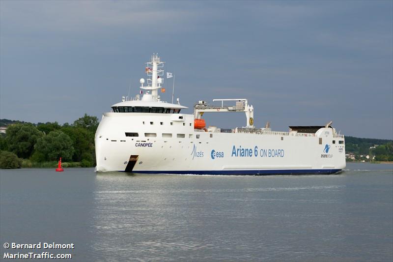 canopee (Ro-Ro Cargo Ship) - IMO 9924120, MMSI 228438700, Call Sign FMUR under the flag of France