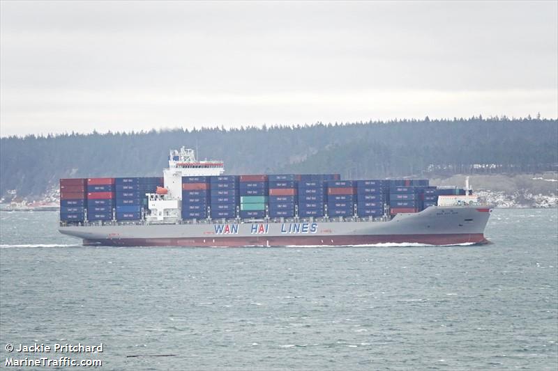 wan hai 355 (Container Ship) - IMO 9930375, MMSI 563171800, Call Sign 9V7384 under the flag of Singapore