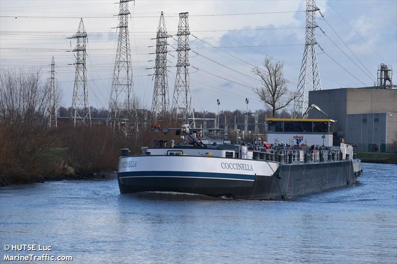 coccinella (Tanker) - IMO , MMSI 205531790, Call Sign OT5317 under the flag of Belgium