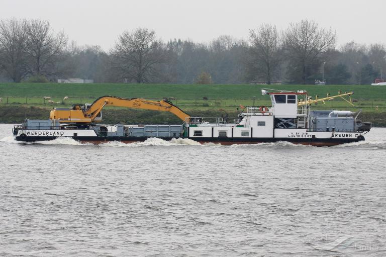 werderland (Dredging or UW ops) - IMO , MMSI 211627320, Call Sign DB4595 under the flag of Germany