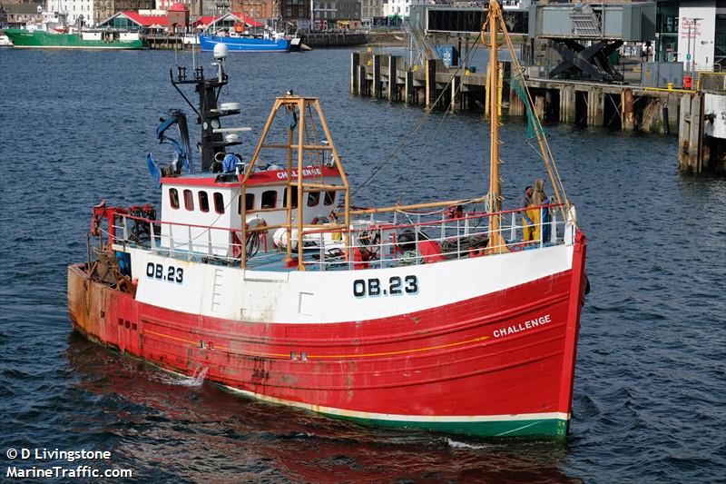 challenge (Fishing vessel) - IMO , MMSI 235008217, Call Sign GHWE under the flag of United Kingdom (UK)