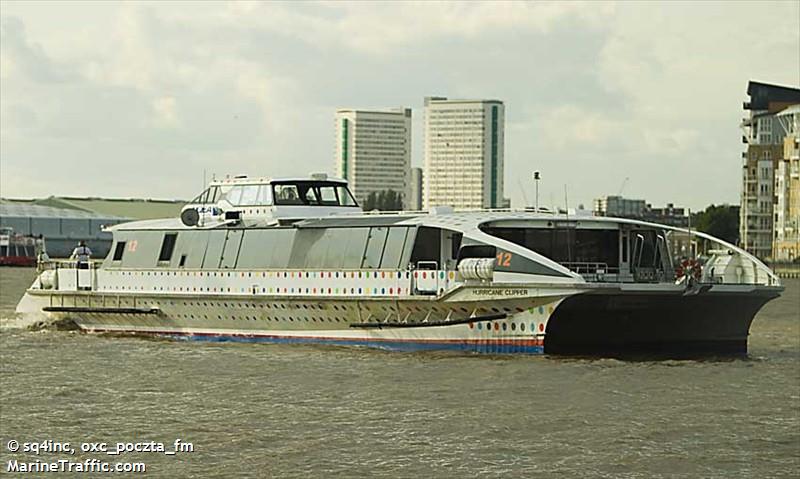 hurricane clipper (Unknown) - IMO , MMSI 235053188, Call Sign VSSF6 under the flag of United Kingdom (UK)