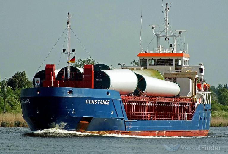 constance (General Cargo Ship) - IMO 9505338, MMSI 236622000, Call Sign ZDKL7 under the flag of Gibraltar
