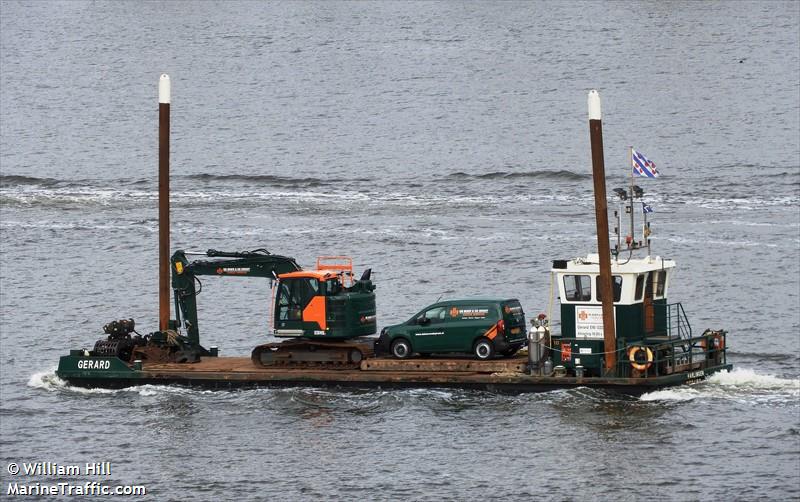 gerard (Dredging or UW ops) - IMO , MMSI 244730286, Call Sign PD8094 under the flag of Netherlands