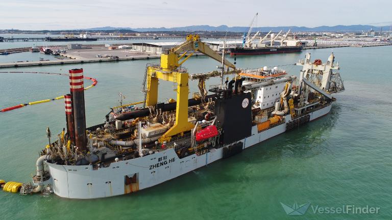 zheng he (Dredger) - IMO 9448982, MMSI 253261000, Call Sign LXNG under the flag of Luxembourg