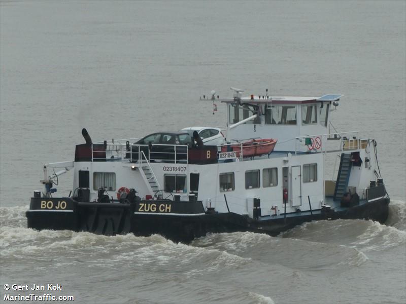 bo jo (Cargo ship) - IMO , MMSI 269057528, Call Sign HE7528 under the flag of Switzerland