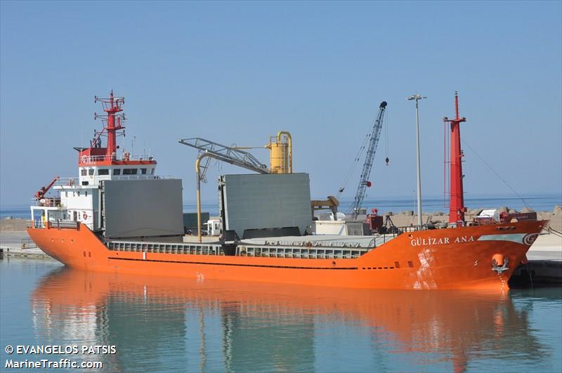 gulizar ana (General Cargo Ship) - IMO 9335355, MMSI 271000825, Call Sign TCOI6 under the flag of Turkey