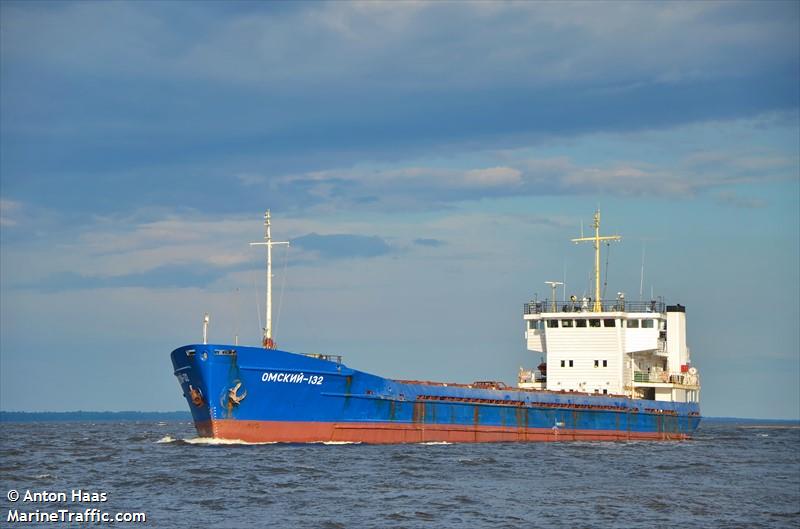 omskiy-132 (General Cargo Ship) - IMO 8873025, MMSI 273316800, Call Sign UIVL under the flag of Russia