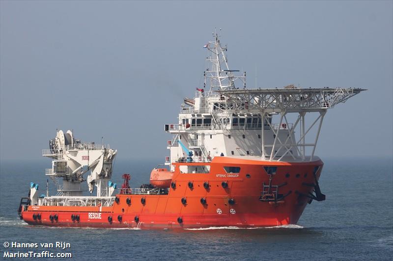 artemis offshore (Offshore Support Vessel) - IMO 9747194, MMSI 273451870, Call Sign UBRS8 under the flag of Russia