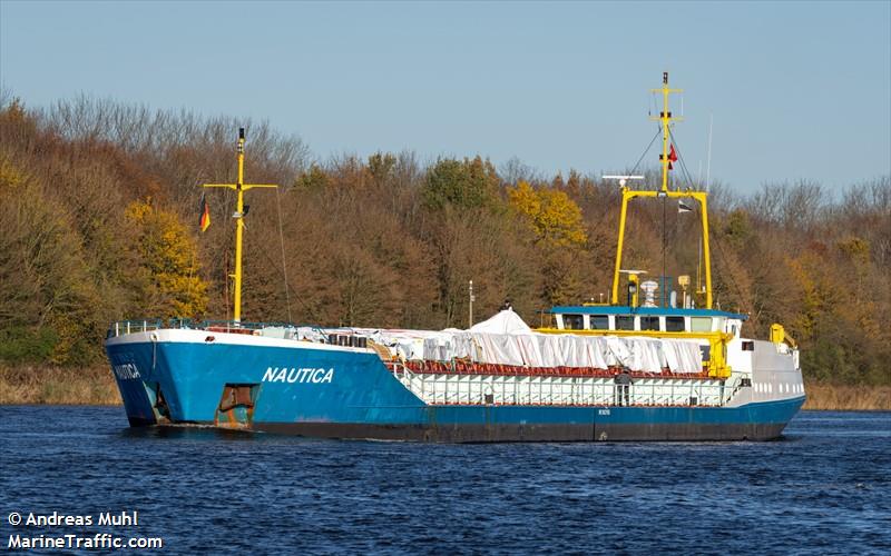 nautica (General Cargo Ship) - IMO 9032458, MMSI 275506000, Call Sign YLPR under the flag of Latvia