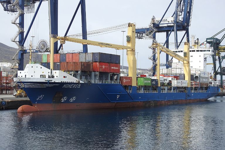 helene (Container Ship) - IMO 9362956, MMSI 304157000, Call Sign V2CG3 under the flag of Antigua & Barbuda