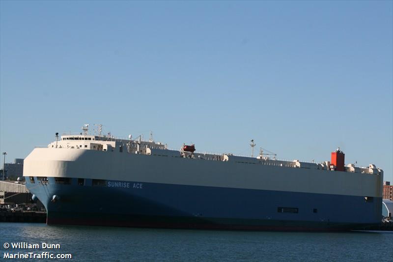 sunrise ace (Vehicles Carrier) - IMO 9338840, MMSI 311013600, Call Sign C6XL9 under the flag of Bahamas