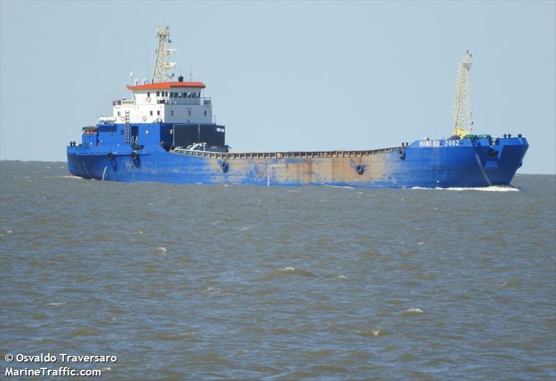 hang bo 2002 (Motor Hopper) - IMO 8663573, MMSI 312262000, Call Sign V3UX3 under the flag of Belize