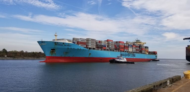 maersk detroit (Container Ship) - IMO 9333034, MMSI 338474000, Call Sign WMDK under the flag of USA