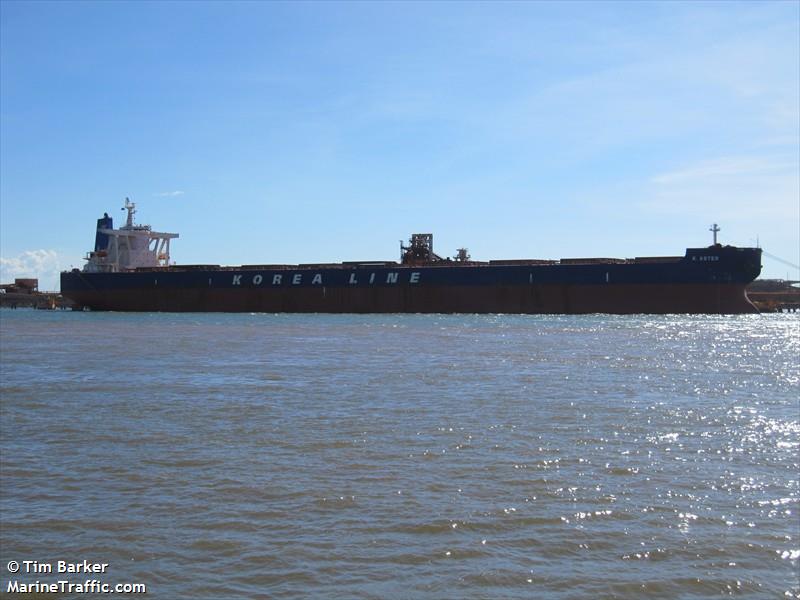 k.aster (Bulk Carrier) - IMO 9375965, MMSI 351592000, Call Sign 3FUB2 under the flag of Panama