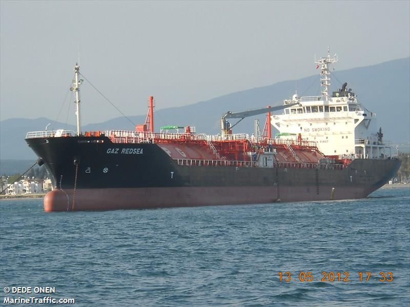 gaz redsea (LPG Tanker) - IMO 9264192, MMSI 353130000, Call Sign HOBV under the flag of Panama