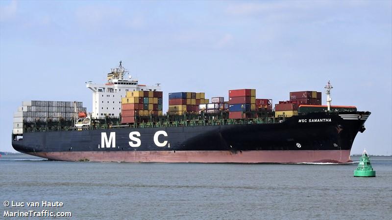 msc samantha (Container Ship) - IMO 9110377, MMSI 356249000, Call Sign 3EZB4 under the flag of Panama