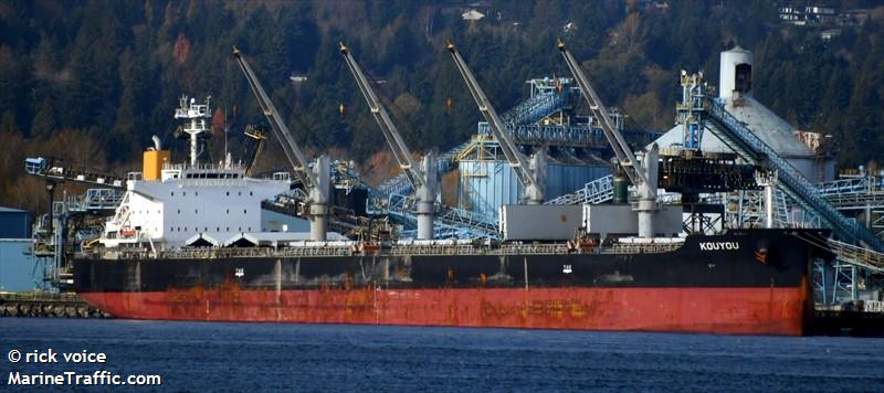 kouyou (Bulk Carrier) - IMO 9650133, MMSI 356875000, Call Sign 3FAA9 under the flag of Panama