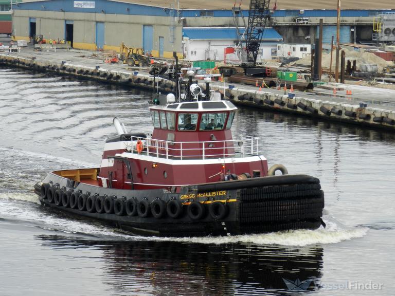 gregg mcallister (Tug) - IMO 9549542, MMSI 367379660, Call Sign WDE6393 under the flag of United States (USA)