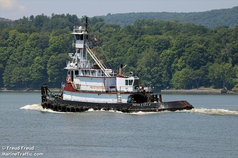miss lizzy (Towing vessel) - IMO , MMSI 367391930, Call Sign WDE7330 under the flag of United States (USA)