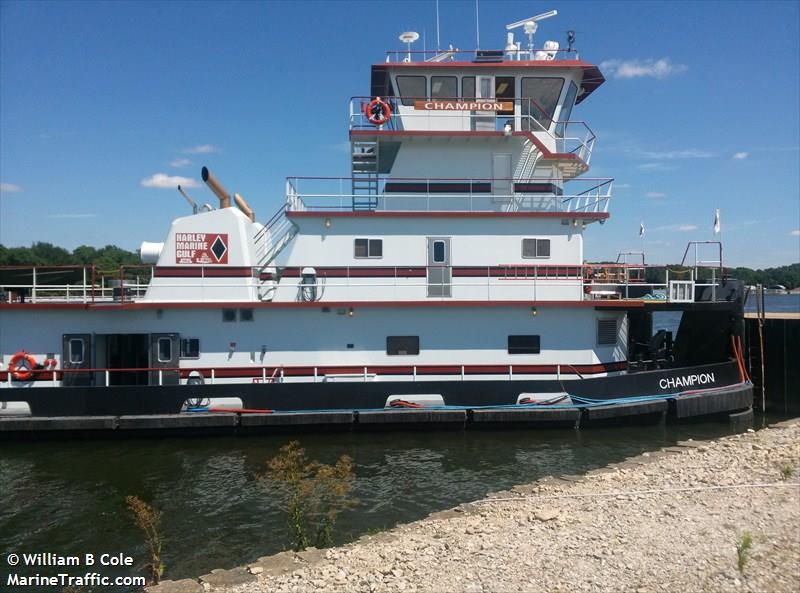 champion (Towing vessel) - IMO , MMSI 367573410, Call Sign WDG8040 under the flag of United States (USA)