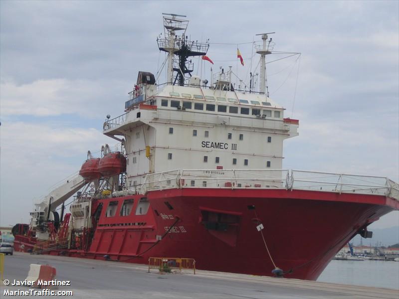 seamec 3 (Offshore Support Vessel) - IMO 8128339, MMSI 419228000, Call Sign VWZX under the flag of India