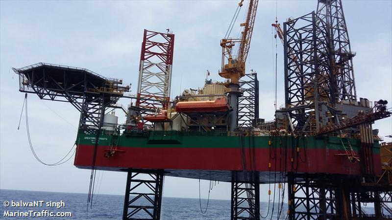 greatdrill chaaya (Drilling Ship) - IMO 9640657, MMSI 419901428, Call Sign 8UCX under the flag of India