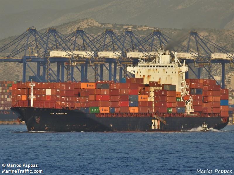 zim yokohama (Container Ship) - IMO 9322346, MMSI 428403000, Call Sign 4XFD under the flag of Israel