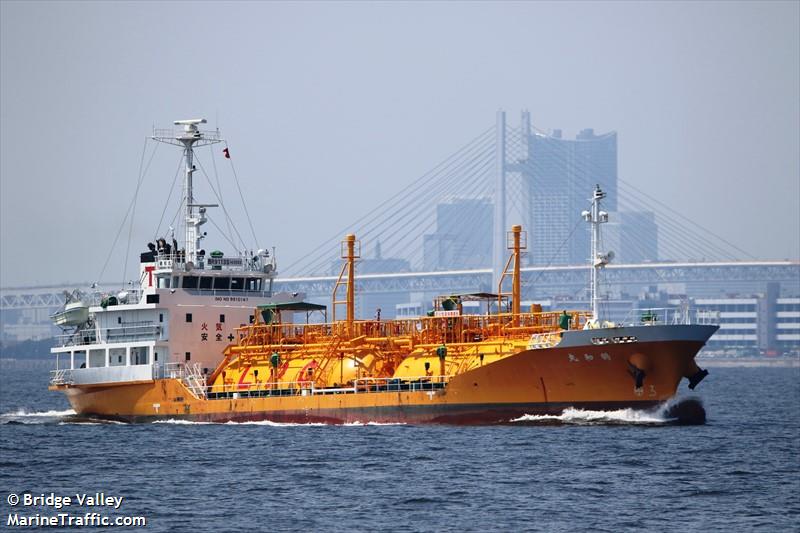 kakuwamaru (LPG Tanker) - IMO 9810147, MMSI 431009761, Call Sign JD4224 under the flag of Japan