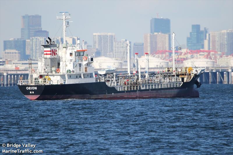 orion (Tanker) - IMO , MMSI 431301768, Call Sign JD2145 under the flag of Japan