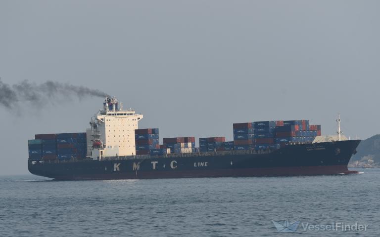 kmtc chenai (Container Ship) - IMO 9375513, MMSI 440838000, Call Sign D7KC under the flag of Korea