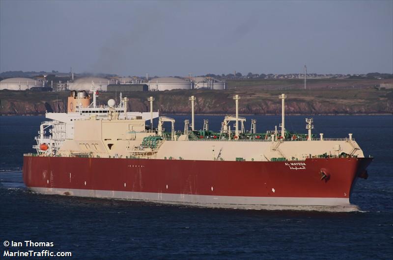 al mayeda (LNG Tanker) - IMO 9397298, MMSI 538003356, Call Sign V7QG4 under the flag of Marshall Islands