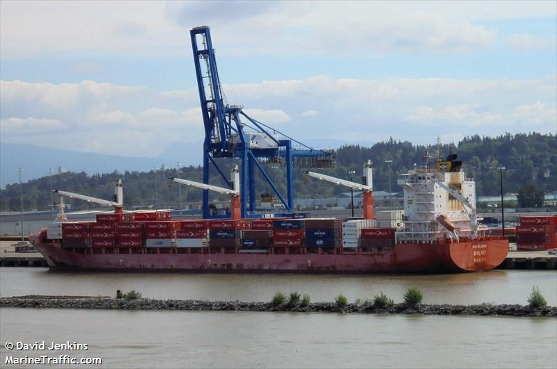 balao (Container Ship) - IMO 9603594, MMSI 538005057, Call Sign V7AR9 under the flag of Marshall Islands