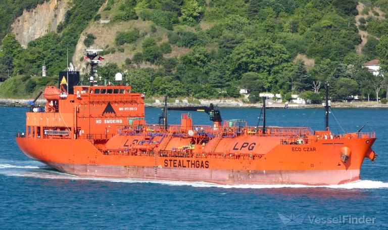 eco czar (LPG Tanker) - IMO 9719513, MMSI 538006399, Call Sign V7MR2 under the flag of Marshall Islands