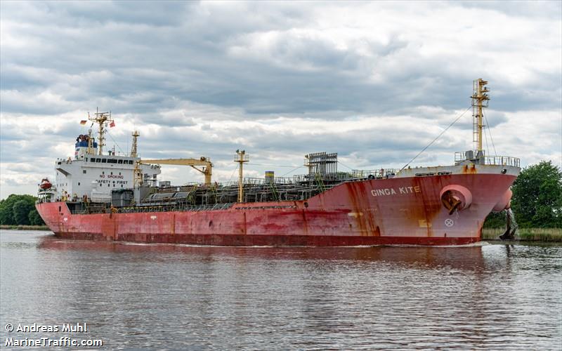 ginga kite (Chemical/Oil Products Tanker) - IMO 9228291, MMSI 563095900, Call Sign 9V6437 under the flag of Singapore