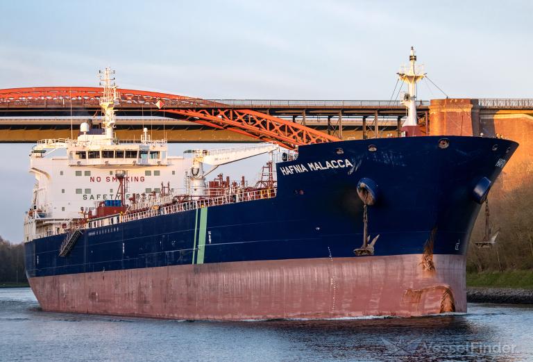 hafnia malacca (Chemical/Oil Products Tanker) - IMO 9725627, MMSI 566577000, Call Sign 9V3280 under the flag of Singapore