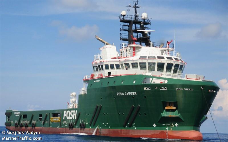 posh jaeger (Offshore Tug/Supply Ship) - IMO 9770189, MMSI 566909000, Call Sign 9V3719 under the flag of Singapore