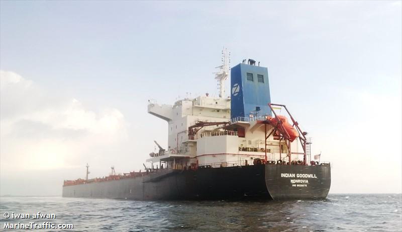 indian goodwill (Bulk Carrier) - IMO 9626675, MMSI 636016262, Call Sign D5FG8 under the flag of Liberia