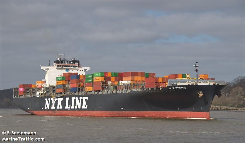 nyk themis (Container Ship) - IMO 9356696, MMSI 636018225, Call Sign D5OS6 under the flag of Liberia