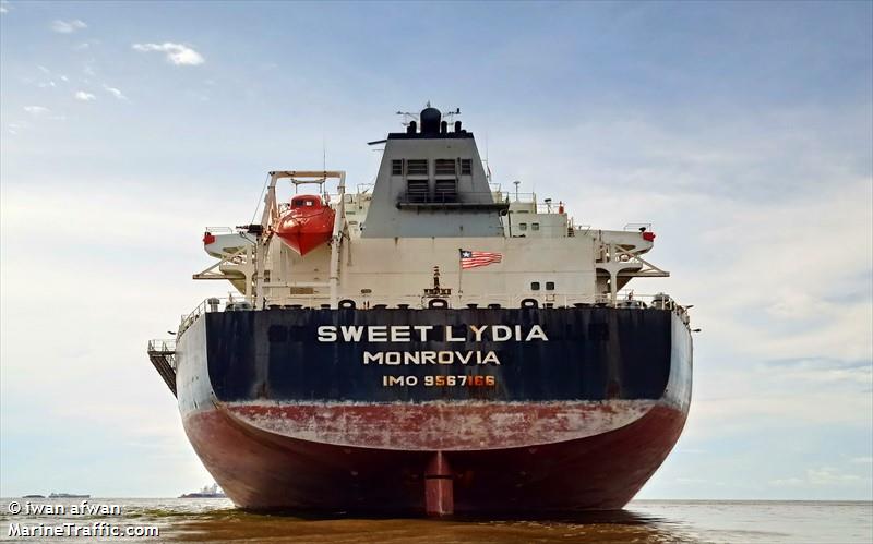 sweet lydia (Bulk Carrier) - IMO 9567166, MMSI 636019396, Call Sign D5UH9 under the flag of Liberia