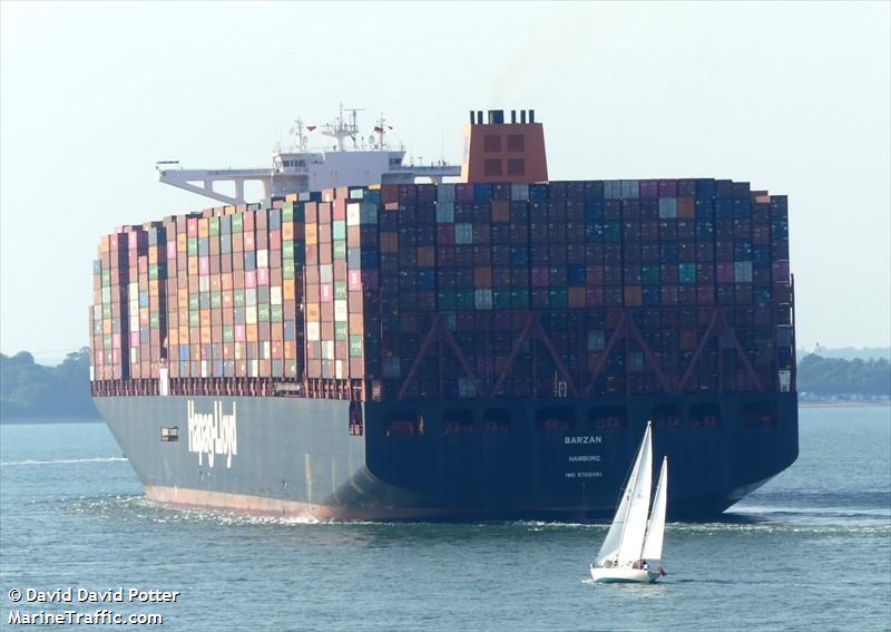 barzan (Container Ship) - IMO 9708851, MMSI 211882920, Call Sign DDAS2 under the flag of Germany
