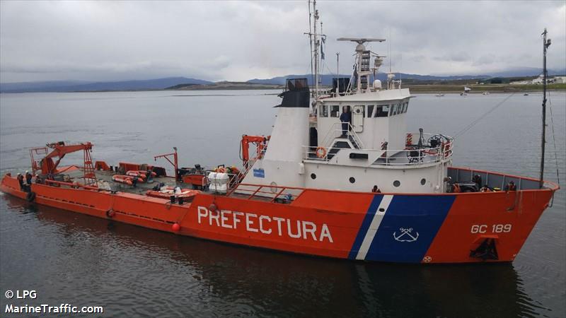 gc189 pr garcia (Law enforcment) - IMO , MMSI 701006105, Call Sign LW6319 under the flag of Argentina