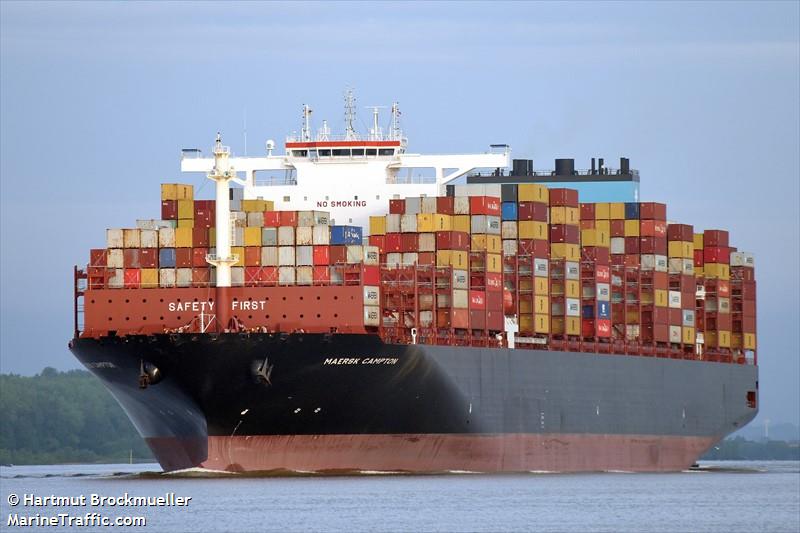 maersk campton (Container Ship) - IMO 9924211, MMSI 232043367, Call Sign MMBQ4 under the flag of United Kingdom (UK)