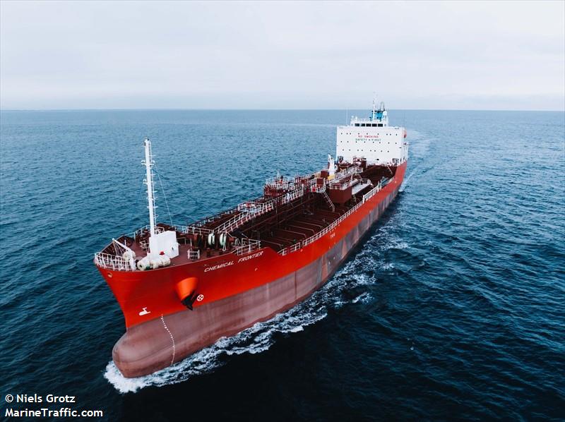 chemical frontier (Chemical/Oil Products Tanker) - IMO 9940734, MMSI 538010262, Call Sign V7A5820 under the flag of Marshall Islands