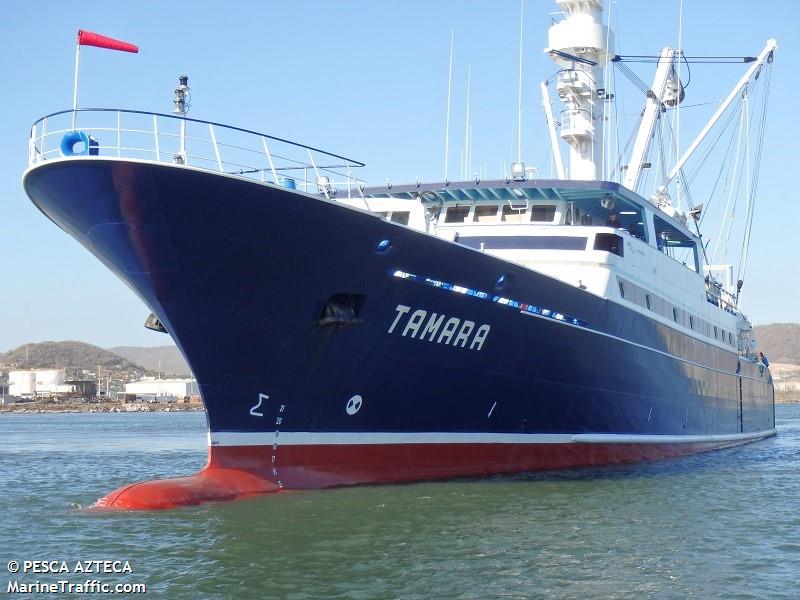 tamara (Fishing Vessel) - IMO 9675523, MMSI 345080500, Call Sign XCAI7 under the flag of Mexico