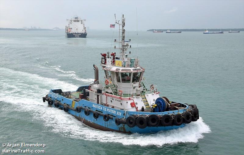 nautica tg.puterixix (Tug) - IMO 9714848, MMSI 533180037, Call Sign 9MQQ5 under the flag of Malaysia